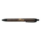 Stylo Noir Lion simili cuir (Bas)