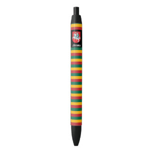 Stylo Noir Lituanie Drapeau mignon Patriotique