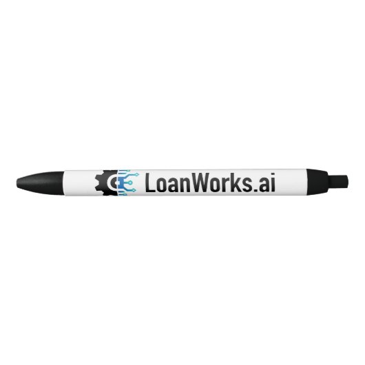 Stylo Noir LoanWorks.ai Pen - Noir ou Bleu (Devant)