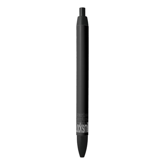 Stylo Noir Locksmith (devant Vertical)