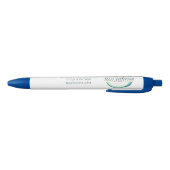 Stylo Noir Logo Cercle Bleu (Bas)