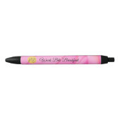 Stylo Noir Logo commercial Gradient Pink Wave Nom Promotionne (Devant)