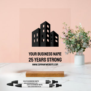 Stylo Noir Logo de l'entreprise célébrant # ans sur mesure