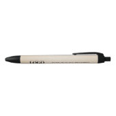 Stylo Noir Logo de l'entreprise de sable beige Business Custo (Haut)