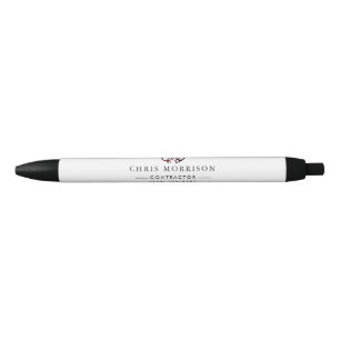 Stylo Noir Logo de marketing pour l'entreprise de constructio