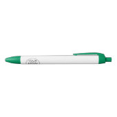 Stylo Noir Logo de marque d'entreprise moderne (Haut)