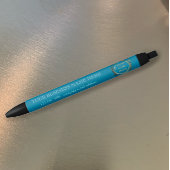 Stylo Noir Logo d'entreprise moderne Promo Aqua Turquoise