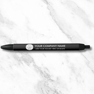 Stylo Noir Logo d'entreprise personnalisé simple promotionnel
