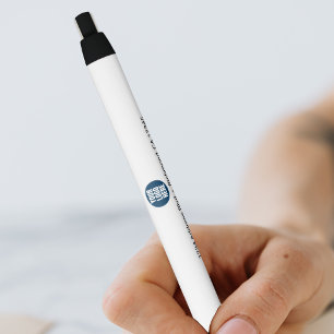 Stylo Noir Logo d'entreprise Photo personnalisée de l'entrepr