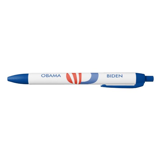 Stylo Noir Logo d'Obama-Biden (Bas)