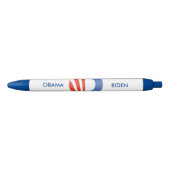 Stylo Noir Logo d'Obama-Biden (Devant)