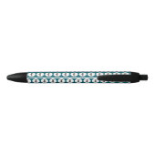 Stylo Noir Logo Motif Business Promotion Turquoise Vert (Dos)