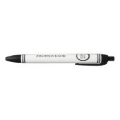 Stylo Noir Logo noir en blanc (Bas)