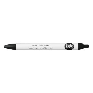 Stylo Noir Logo personnalisé professionnel minimaliste pour e