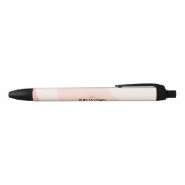 Stylo Noir Logo professionnel féminin moderne Blush Pink (Haut)