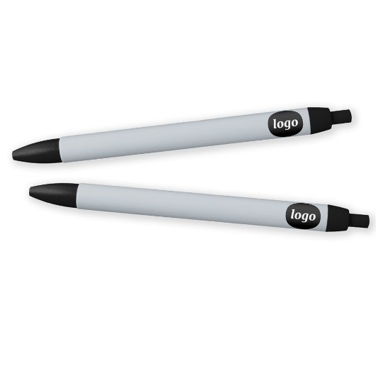 Stylo Noir Logo simple Business Promoted Blue