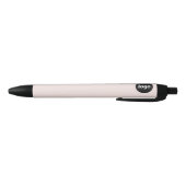 Stylo Noir Logo Simple Entreprise Promotionnel Blush Pink (Bas)
