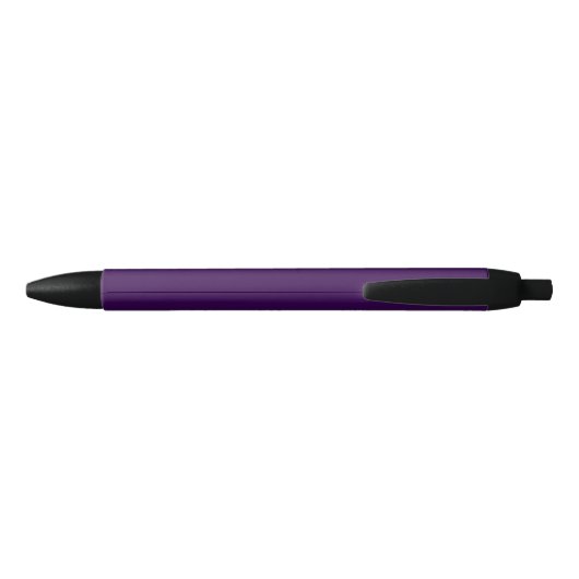 Stylo Noir Logo Texte Purple Entreprise Marque promotionnelle (Dos)