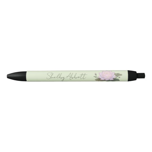 Stylo Noir Lotus doux (Devant)