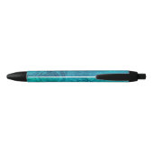Stylo Noir Lotus texturé bleu (Dos)