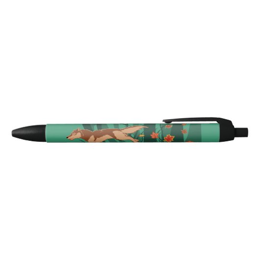 Stylo Noir Loup d'automne (Haut)