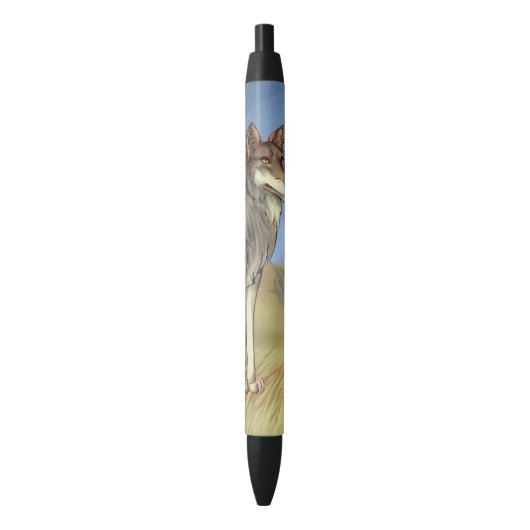 Stylo Noir Loup mexicain (devant Vertical)