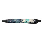 Stylo Noir Loup sauvage céleste lunaire (Bas)