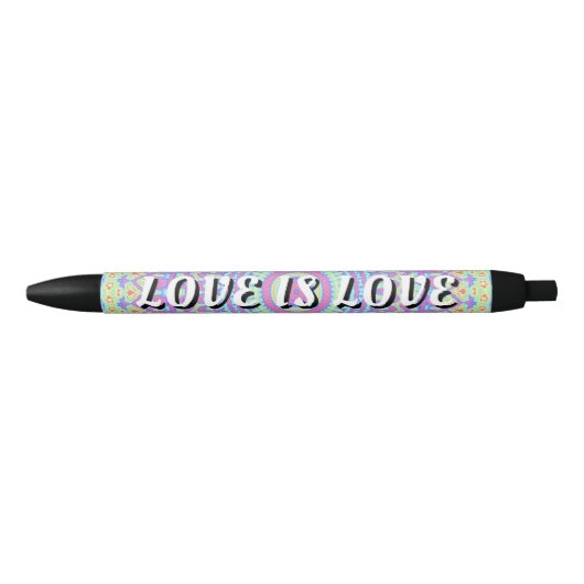 Stylo Noir Love Is Love Fierté (Devant)
