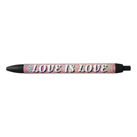 Stylo Noir Love Is Love Fierté (Devant)
