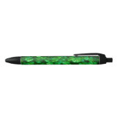 Stylo Noir Lucky Celtic Irish Green Shamrocks (Haut)