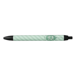 Stylo Noir Lucky One 1er anniversaire St Patricks Day Trèfle