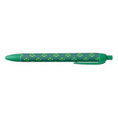 Stylo Noir Lucky quatre feuilles shamrock (Bas)