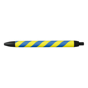 Stylo Noir L'Ukraine - couleurs du drapeau moderne