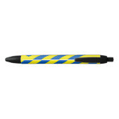 Stylo Noir L'Ukraine - couleurs du drapeau moderne (Dos)