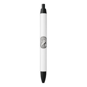 Stylo Noir Lutte de bras Argent
