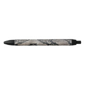 Stylo Noir Lux tendance Python Snake Skin Rich Elegant Mode (Devant)