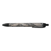 Stylo Noir Lux tendance Python Snake Skin Rich Elegant Mode (Bas)