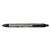 Stylo Noir Lux tendance Python Snake Skin Rich Elegant Mode (Dos)