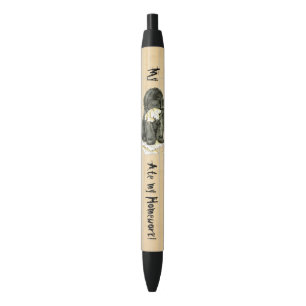 Stylo Noir Ma Terre-Neuve a mangé mon travail