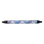 Stylo Noir Madras Plaid Blue et Purple (Devant)