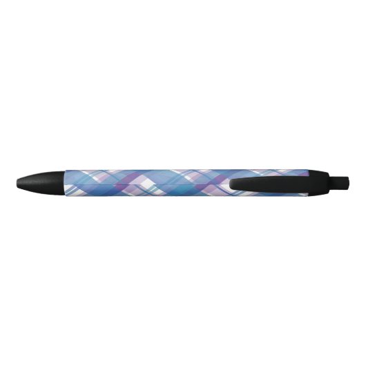 Stylo Noir Madras Plaid Blue et Purple (Dos)