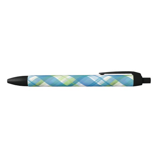 Stylo Noir Madras Plaid Green et Blue (Haut)