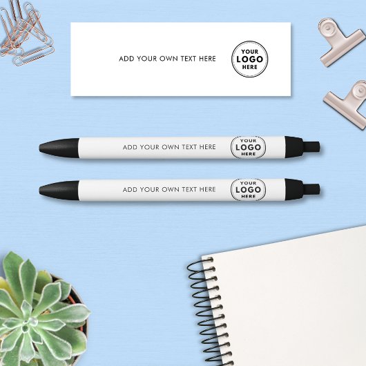 Stylo Noir Magasin commercial promotionnel logo simple