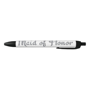 Stylo Noir Maid of Honor bling pen