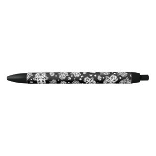 Stylo Noir Main de Hamsa - Main de Fatima noir et blanc