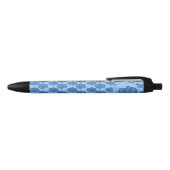 Stylo Noir Main de henné de Hamsa (bleu) (Haut)