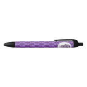 Stylo Noir Main de henné de Hamsa (violet) (Haut)