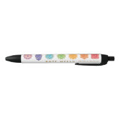 Stylo Noir Maître Reiki Chakras  Entreprise (Bas)
