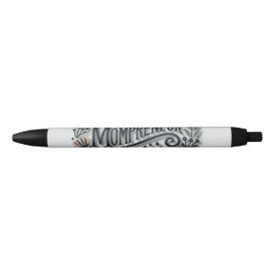 Stylo Noir Maman entrepreneuriale à thème