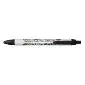 Stylo Noir Maman entrepreneuriale à thème (Dos)